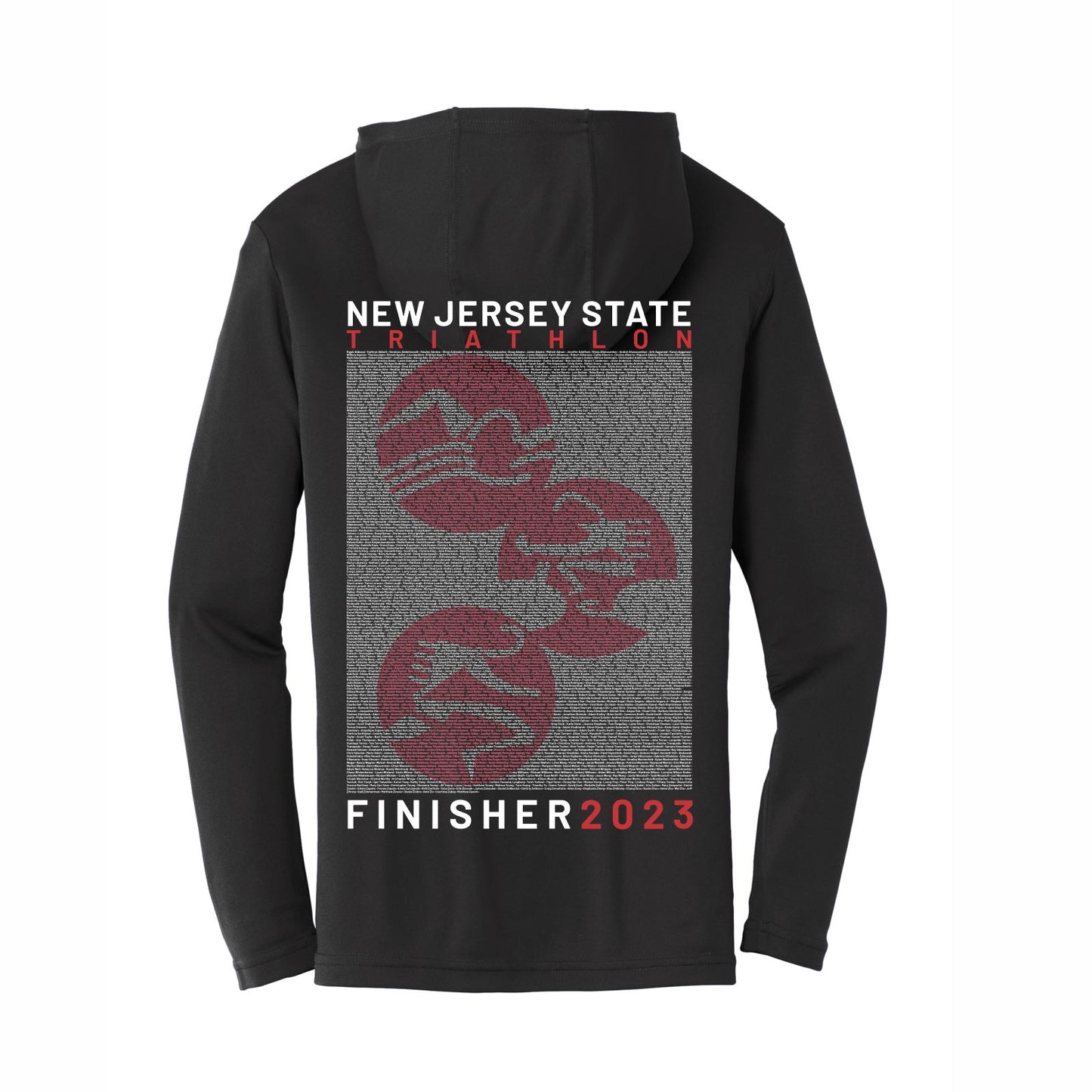 Unisex LS Tech Hooded Tee -Black- 2023 Names