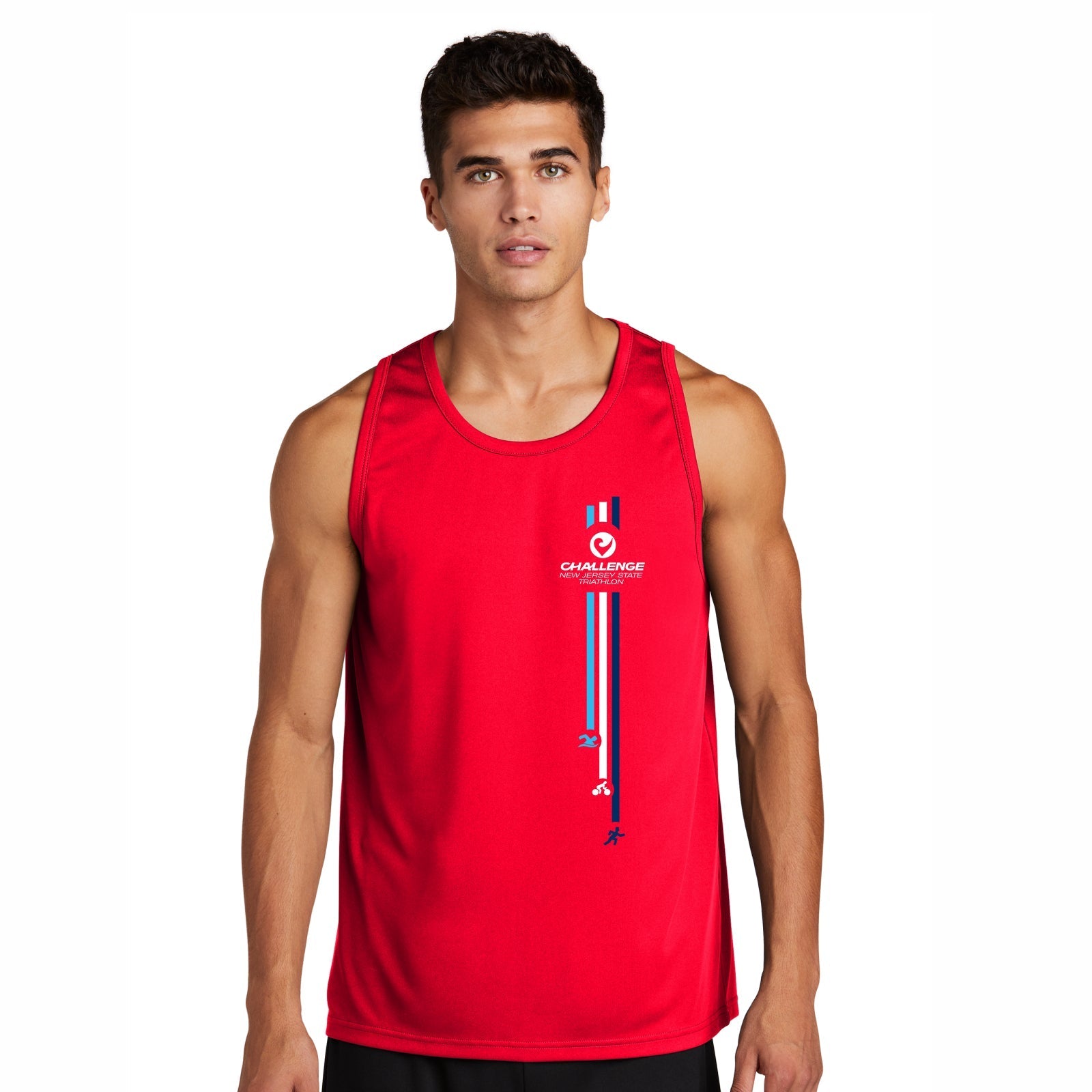 NJT Men's Tech Singlet -Red- LCP