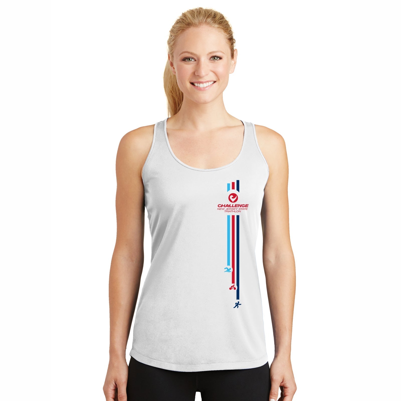 NJT Women's Tech Singlet -White- LCP